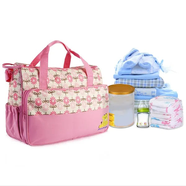 5PCS Baby Nappy Diaper Bag Set