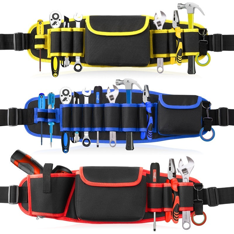 Multifunctional Oxford Cloth Wide Belt Repair High-altitude Work Long Waist Bag