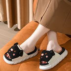 Cute Piggy Open-Toe Home Slippers
