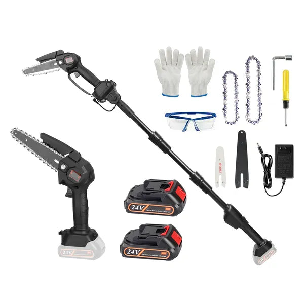 2-in-1 Cordless Pole Saw & Mini Chainsaw