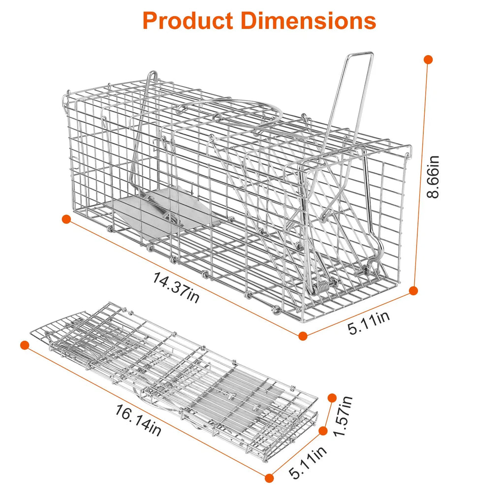 Foldable Humane Rat Trap Cage –  Rodent