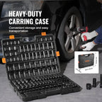 130PCS Impact Socket Set 6-Point Drive Bit Kit
