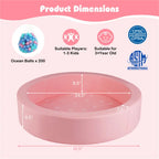 42" Kids Round Foam Ball Pit – Soft Play Area