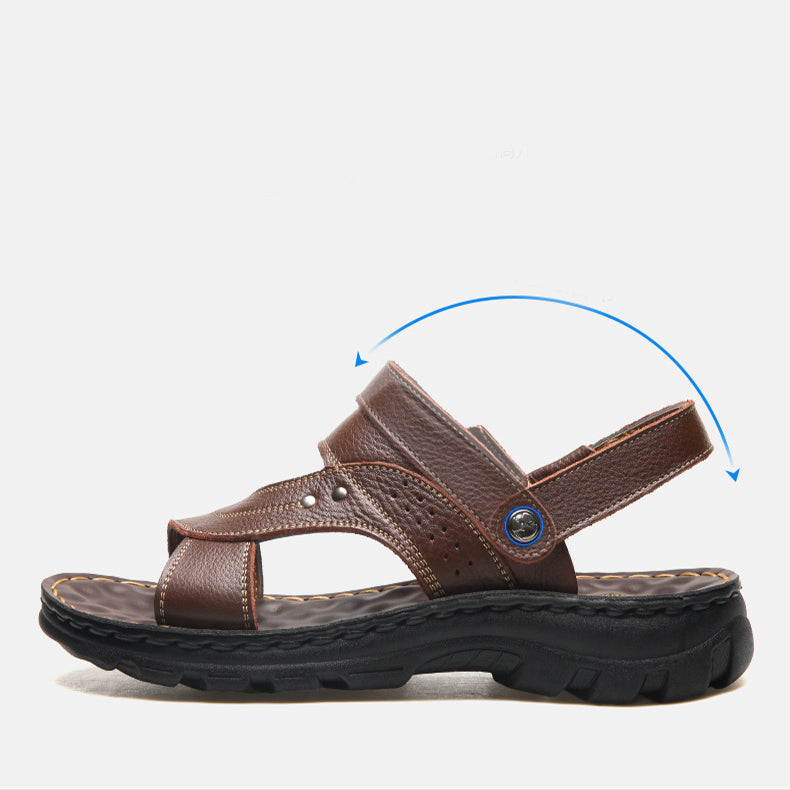 Men’s Leather Sandals Beach & Casual Wear