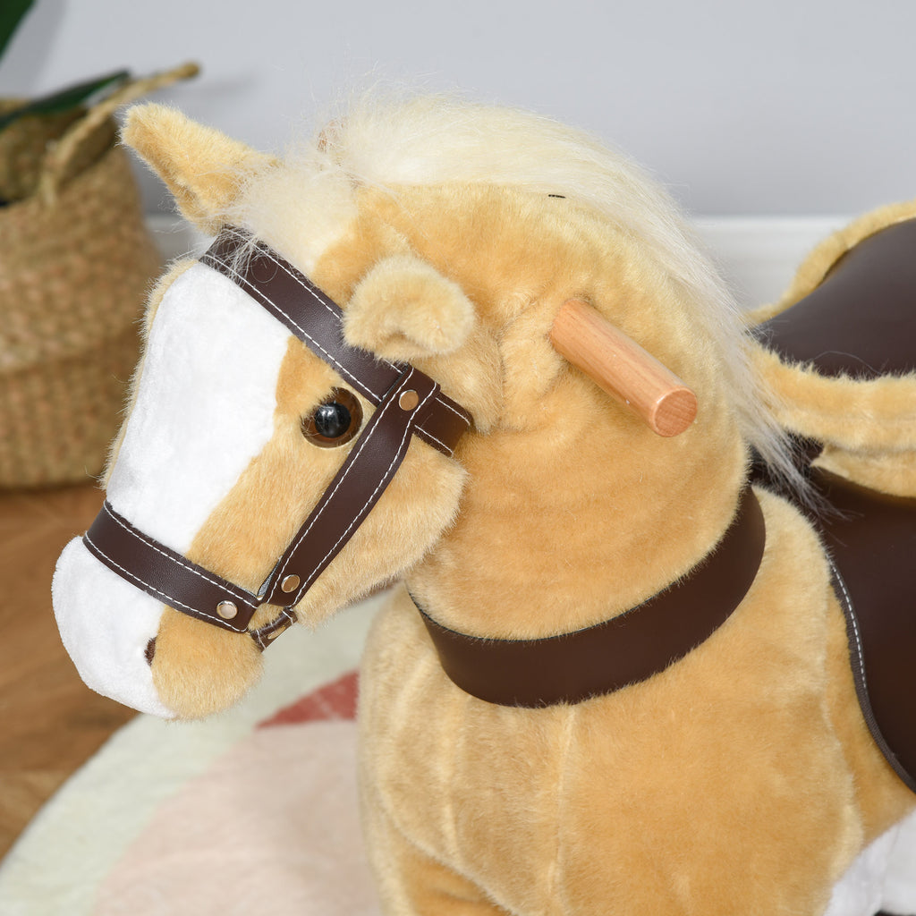 Plush Ride-On Walking Horse – Kids Riding Chair