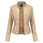 Women’s Zip-Up Leather Jacket