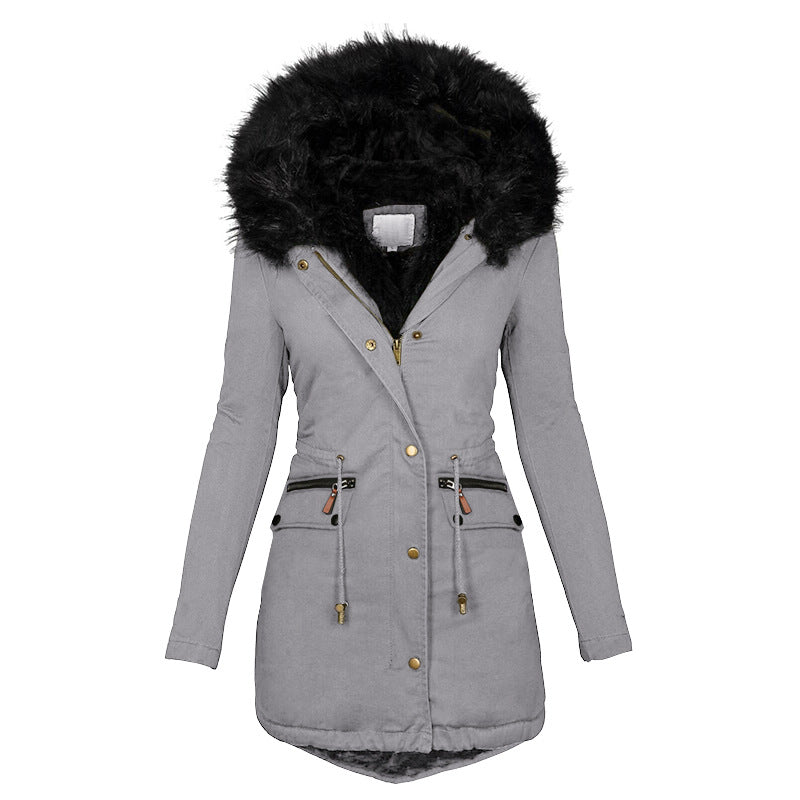 Women’s Plush Hooded Parka