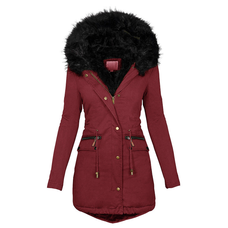 Women’s Plush Hooded Parka