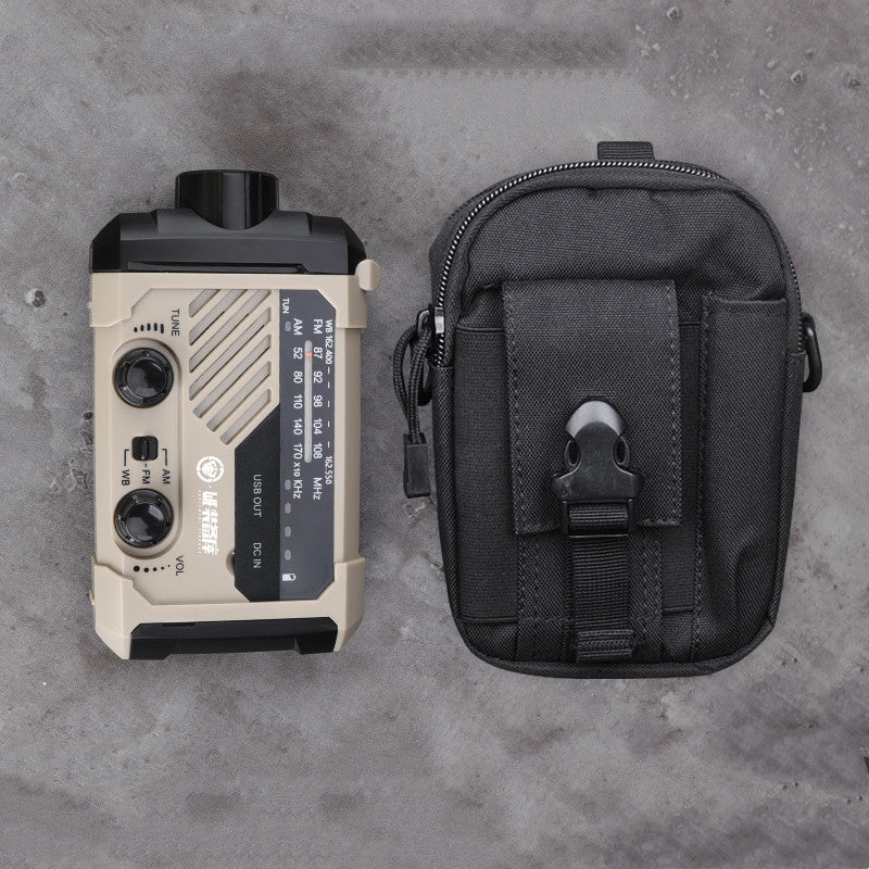 Emergency Hand-Crank Radio LED Generator