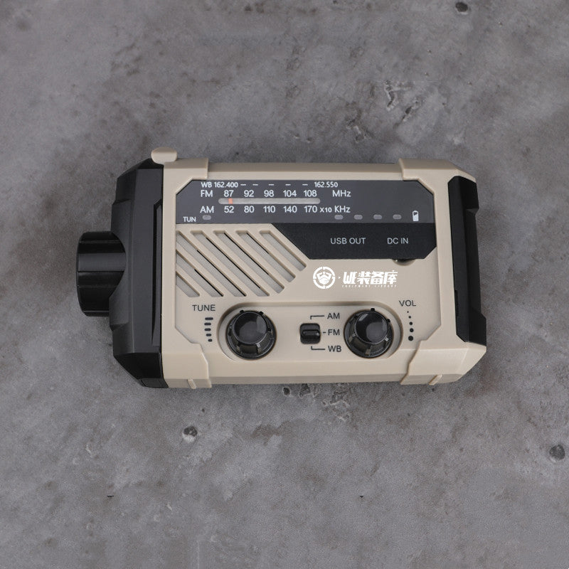 Emergency Hand-Crank Radio LED Generator