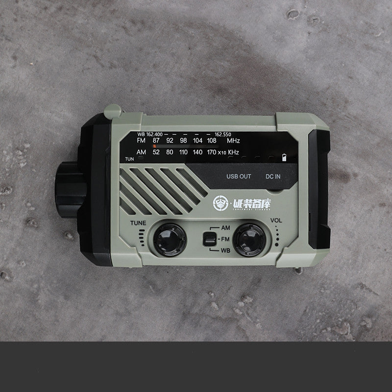 Emergency Hand-Crank Radio LED Generator