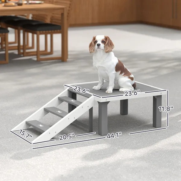 Wooden Dog Training Place Board with Ladder