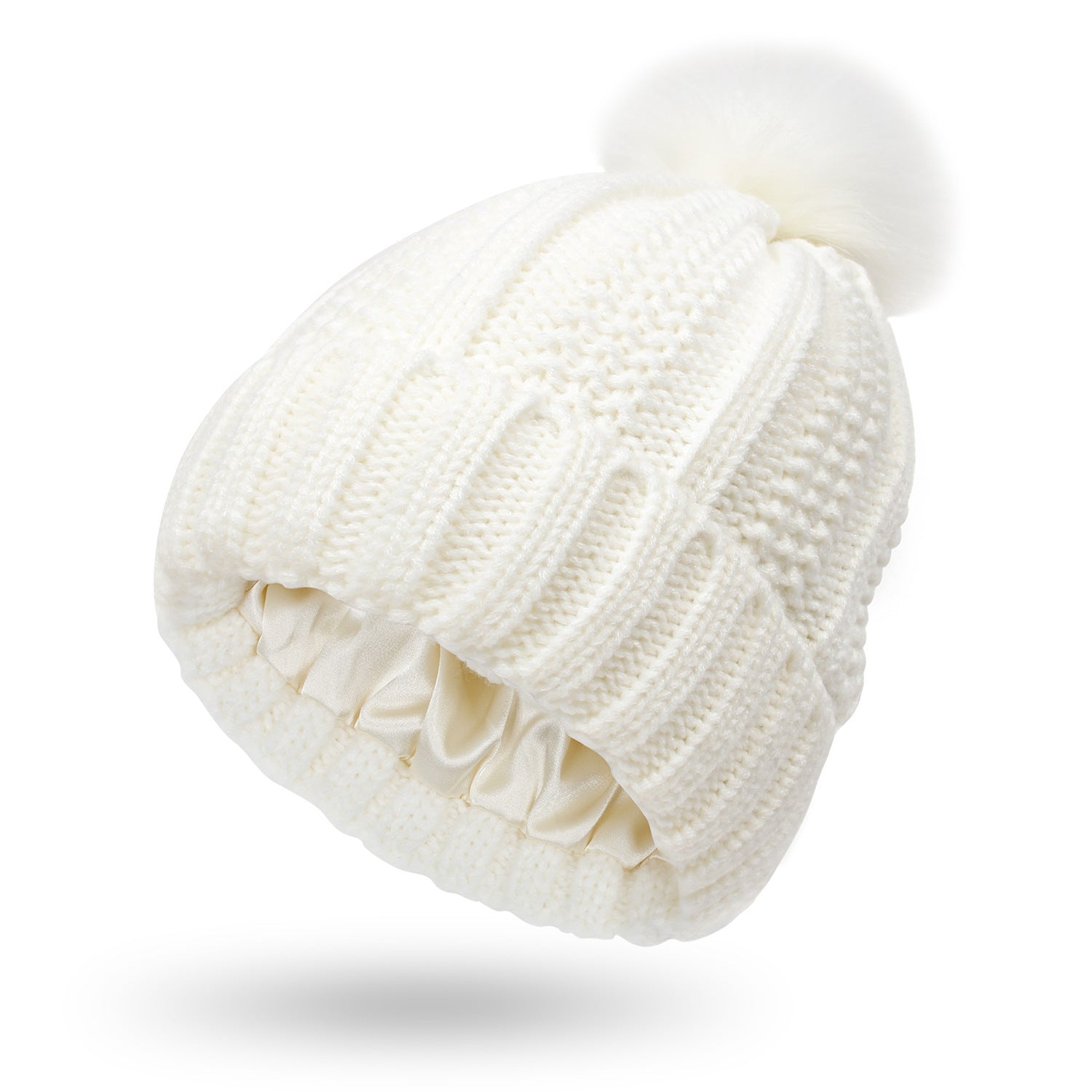 Winter Knitted Hats Fashion Stretchy Lined