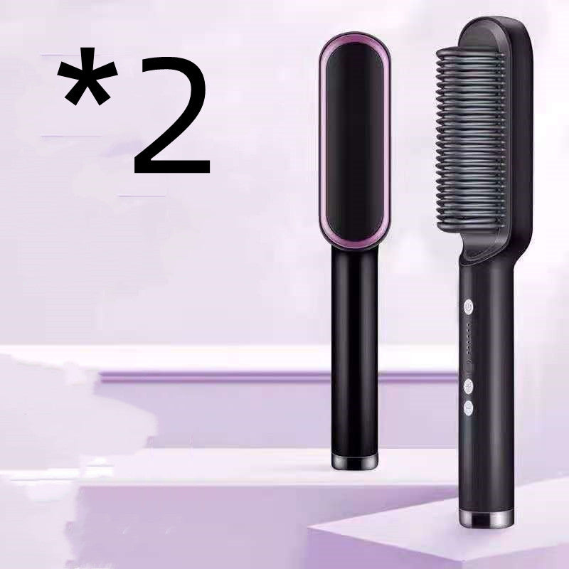 New 2-In-1 Hair Straightener Hot Comb