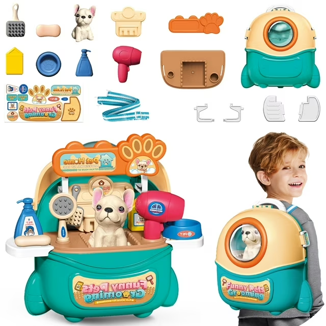 2025 Pet Care Play Set – 16-Piece Kids