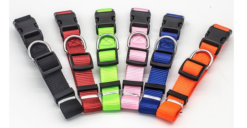 Soft Nylon Pet Collar for Dogs & Cats