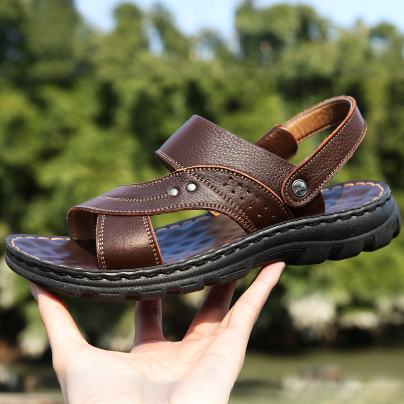 Men’s Leather Sandals Beach & Casual Wear