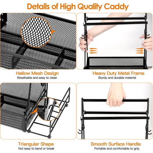 Metal Grill Utensil Caddy Paper Towel Holders