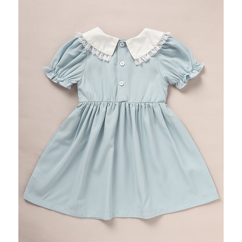 Toddler Girls Smocked Puff Sleeve Dress