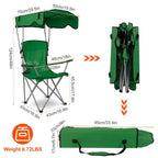 Foldable Beach Canopy Chair – Shade, Comfort