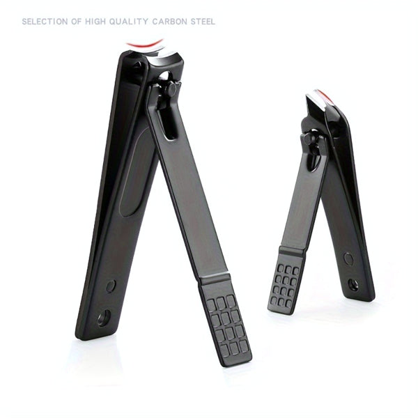 10-Piece Black Nail Clipper Set With Travel Case