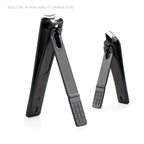 10-Piece Black Nail Clipper Set With Travel Case