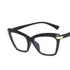 Anti-Blue Cat Eye Multi-Faceted Glasses