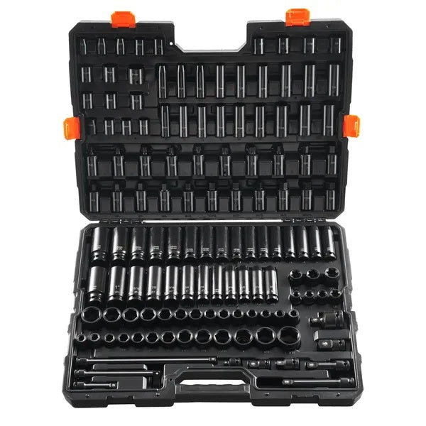 130PCS Impact Socket Set 6-Point Drive Bit Kit