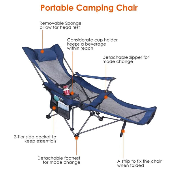 Heavy-Duty Foldable Camping Chair – Relax