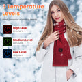 USB Heated Neck Wrap Warm Scarf 3 Heat Levels