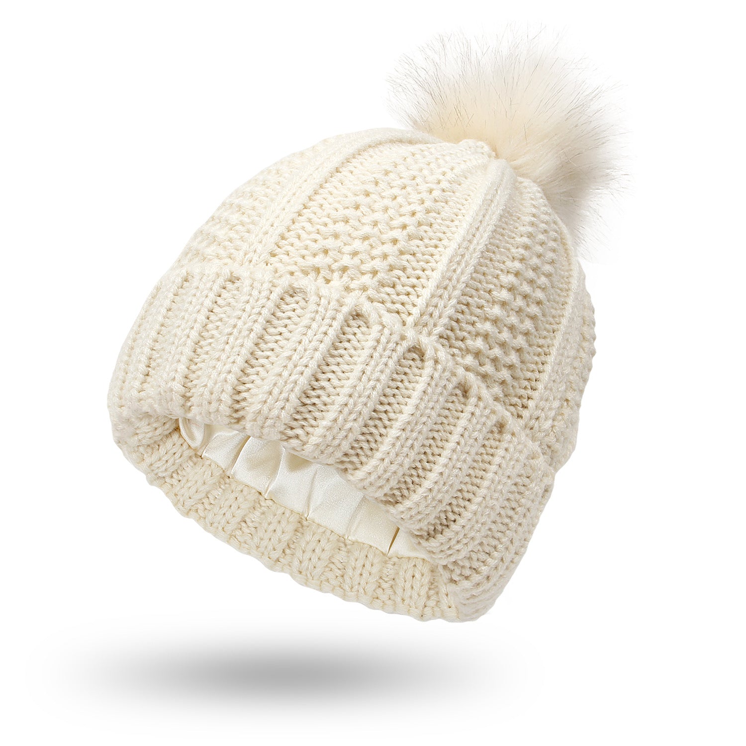 Winter Knitted Hats Fashion Stretchy Lined