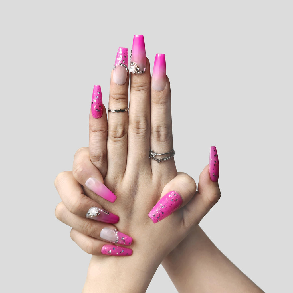 Blush Elegance Acrylic Press-On Nails Kit