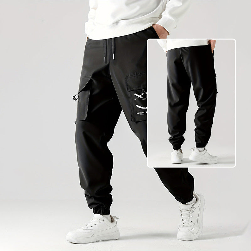 Men’s Straight-Leg Casual Overalls Pants