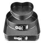 3-Piece Nonstick Springform Cake Pan Set