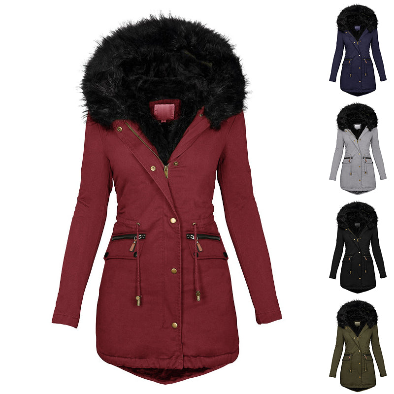 Women’s Plush Hooded Parka