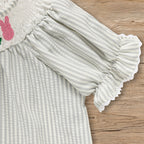 Infant Baby Girls Easter Bunny Smocked Dress