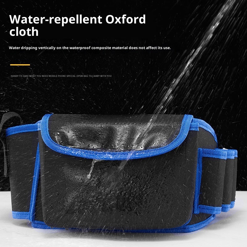 Multifunctional Oxford Cloth Wide Belt Repair High-altitude Work Long Waist Bag