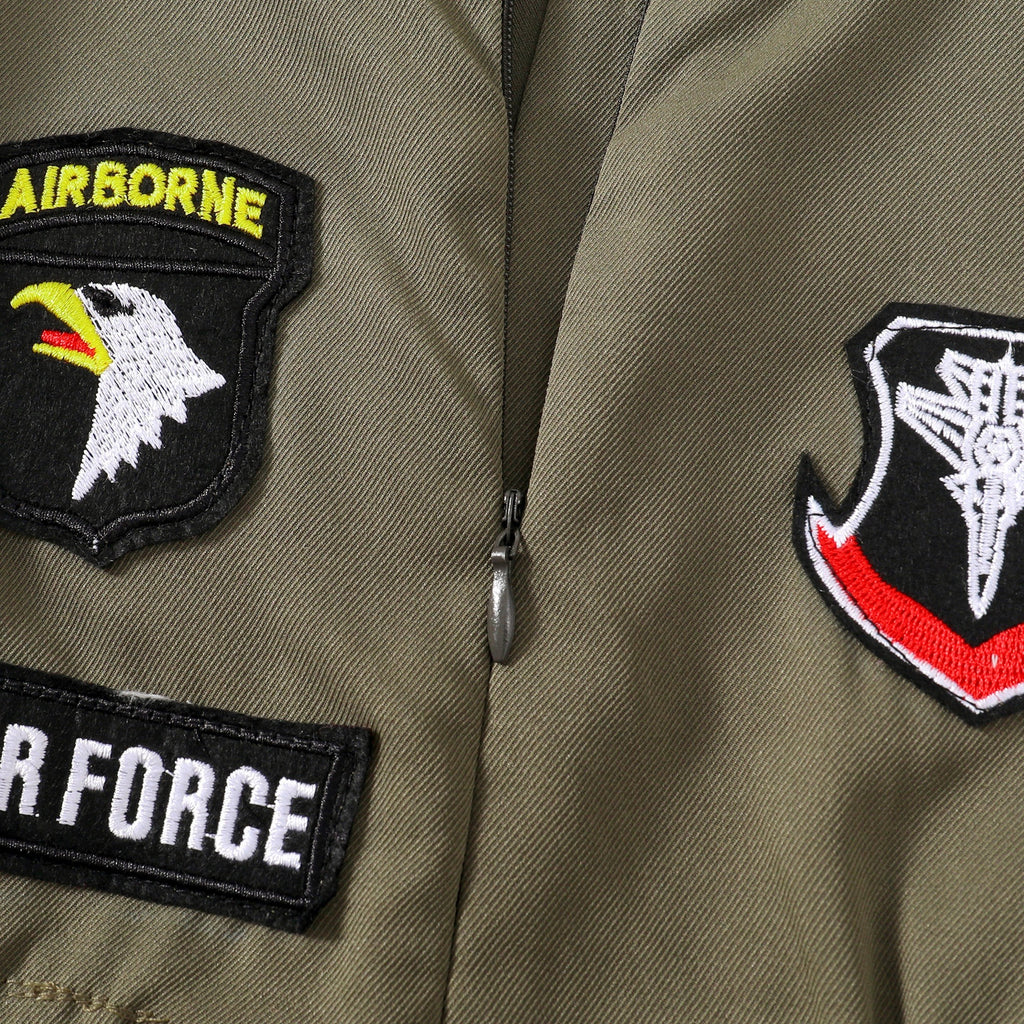 Toddler Boys Pilot Jumpsuit – Army Green Birthday