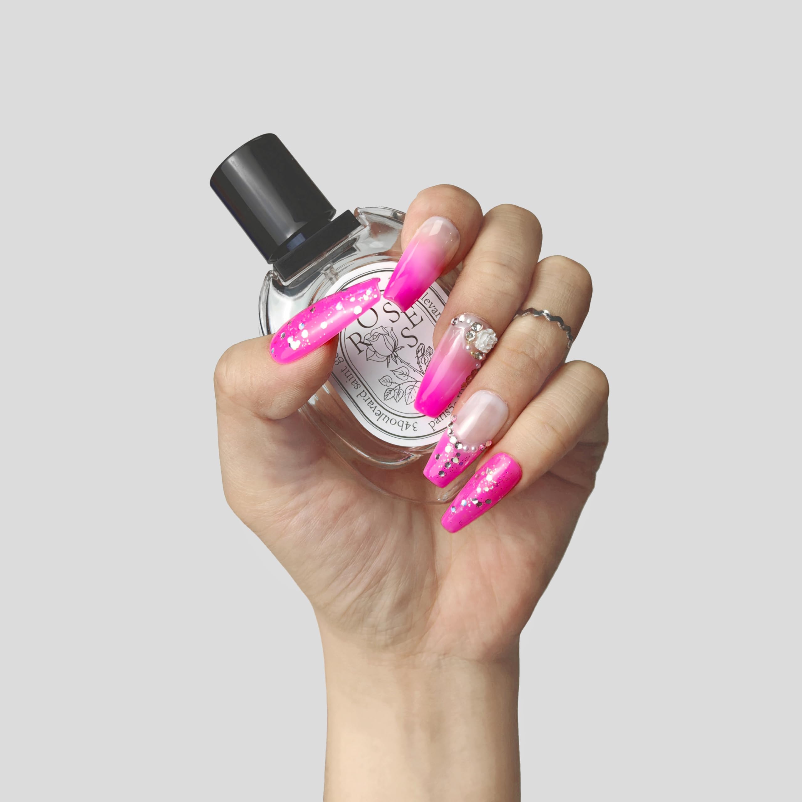 Blush Elegance Acrylic Press-On Nails Kit