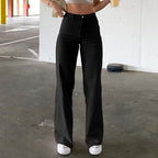 Spice Girl Style High-Waist Slim Jeans Bottoms
