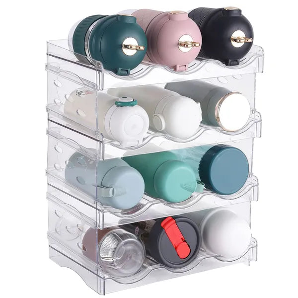 4-Tier Stackable Bottle Storage Holder