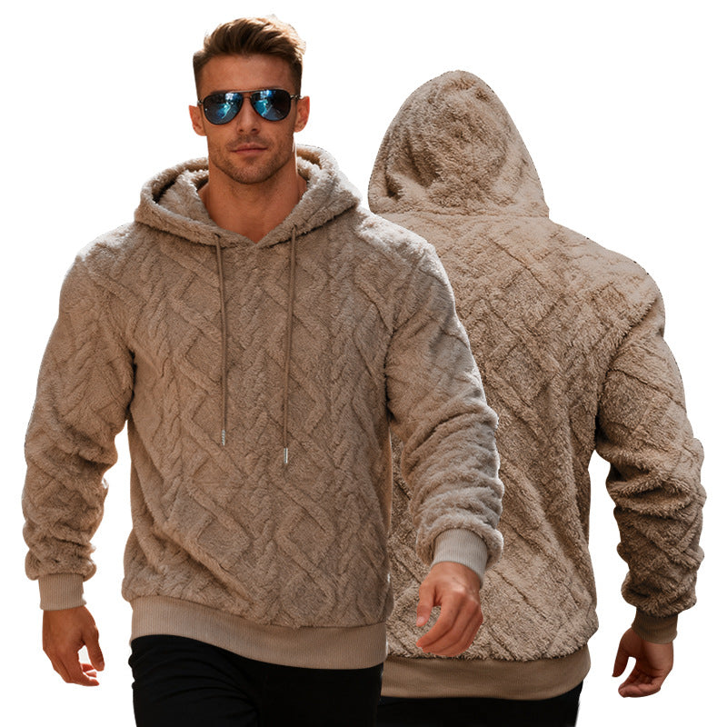 Men’s Plush Hooded Sweatshirt