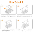 Metal Grill Utensil Caddy Paper Towel Holders