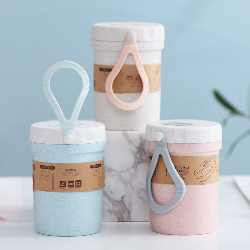 Microwaveable Plastic Soup Cup with Silicone Vent