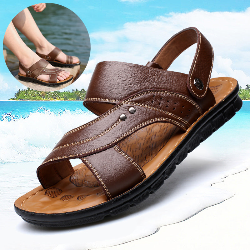 Men’s Leather Sandals Beach & Casual Wear