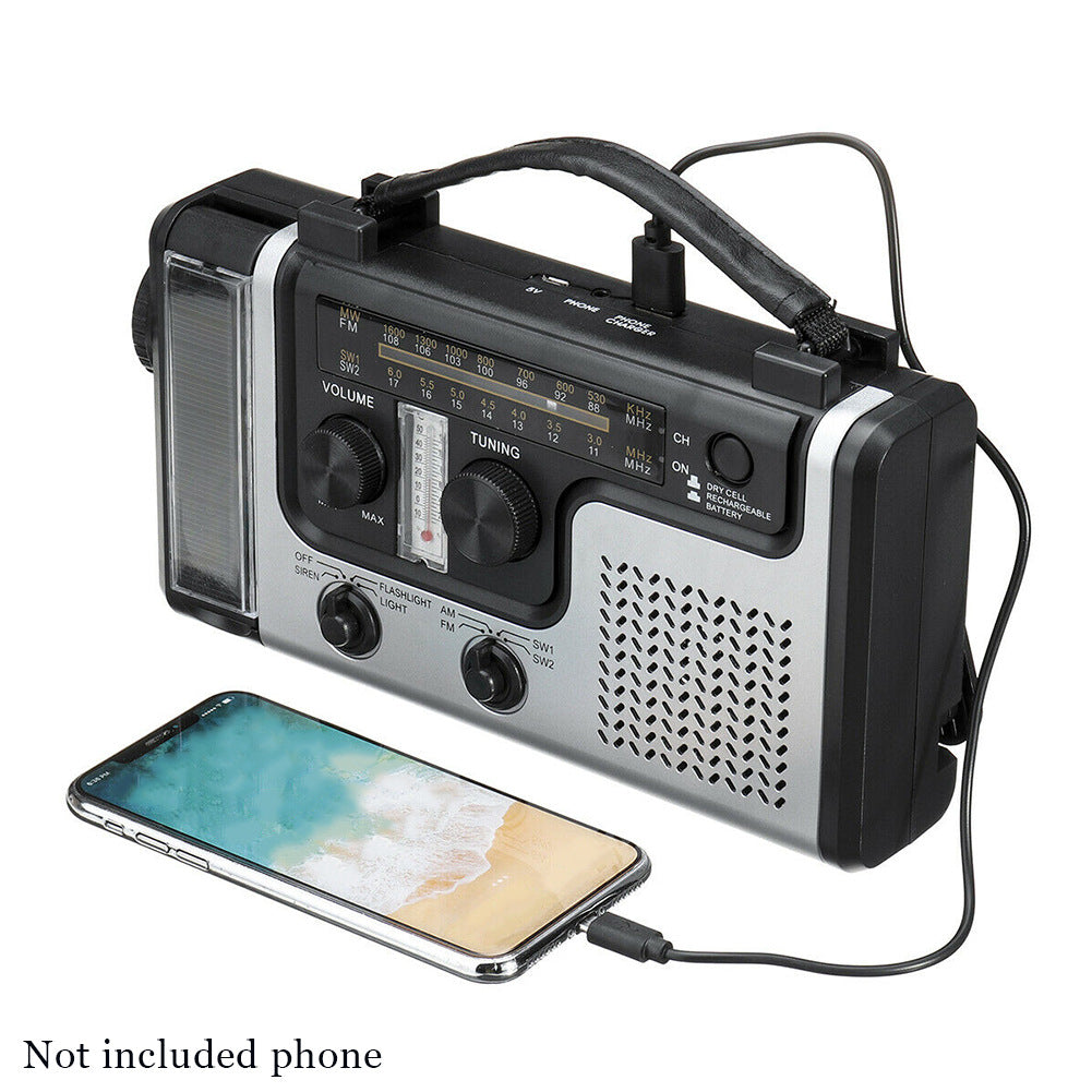 Multi-Band Solar Hand-Crank Radio Receiver
