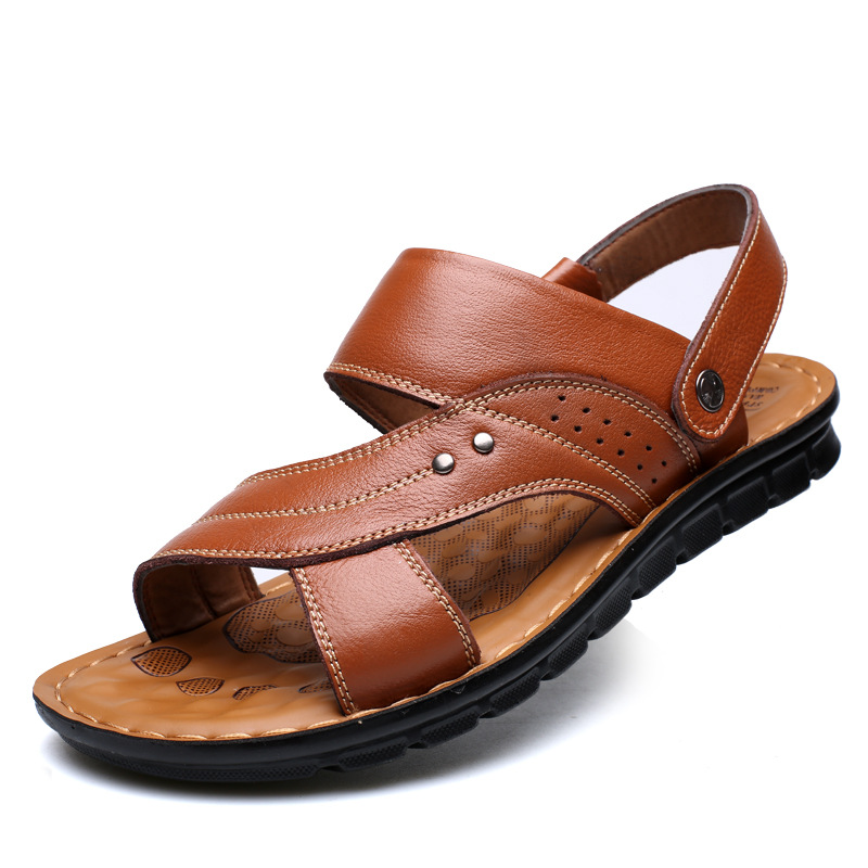 Men’s Leather Sandals Beach & Casual Wear