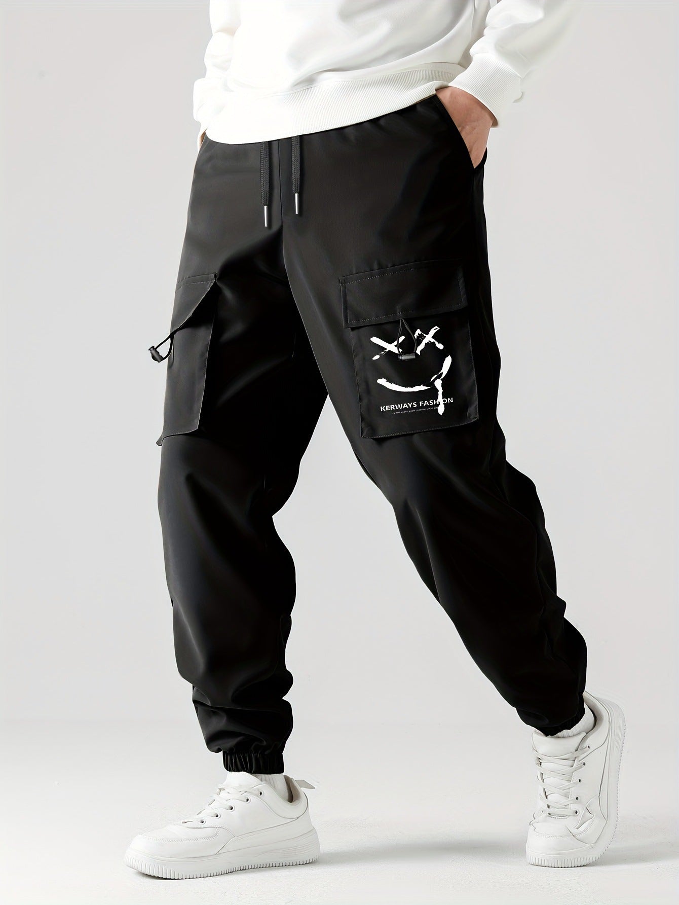 Men’s Straight-Leg Casual Overalls Pants