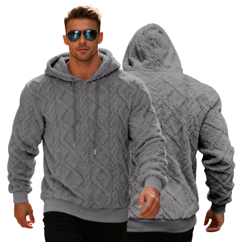Men’s Plush Hooded Sweatshirt