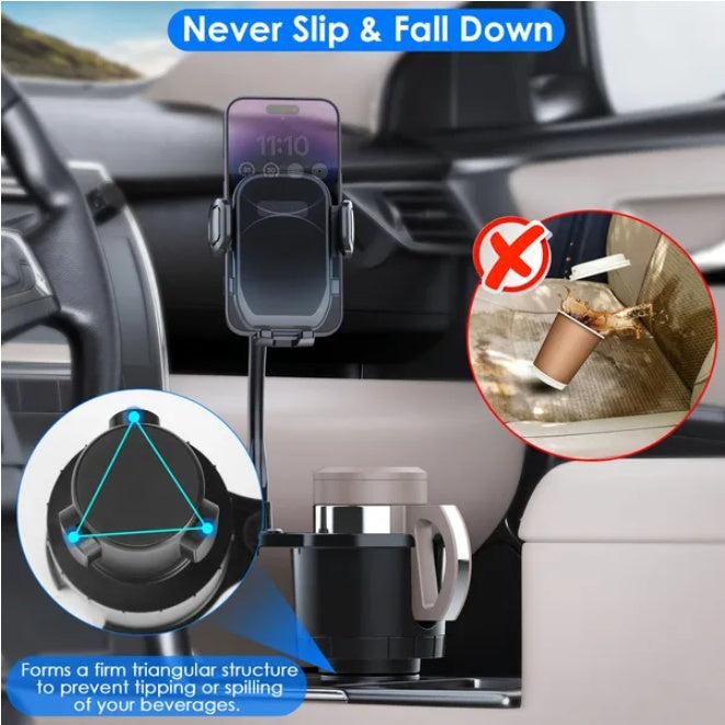 2in1 Car Cup Mobile Phone & Beverage Holder